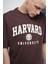 Unisex Harvard Tshirt Kahverengi 1