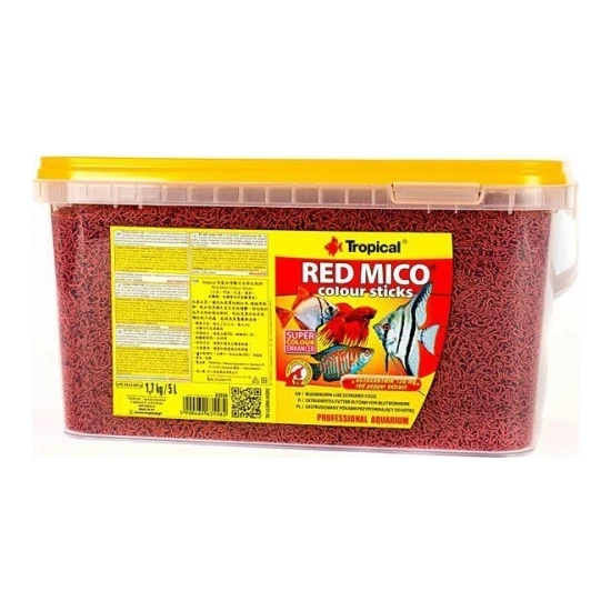 Tropical Red Mico Colour Sticks Yem (Kan Kurdu) Açık - 50Gr