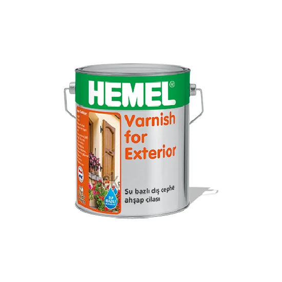 Hemel Varnish For Exterior - Su Bazlı Dış Mekan Ahşap Cilası 2,5 Lt