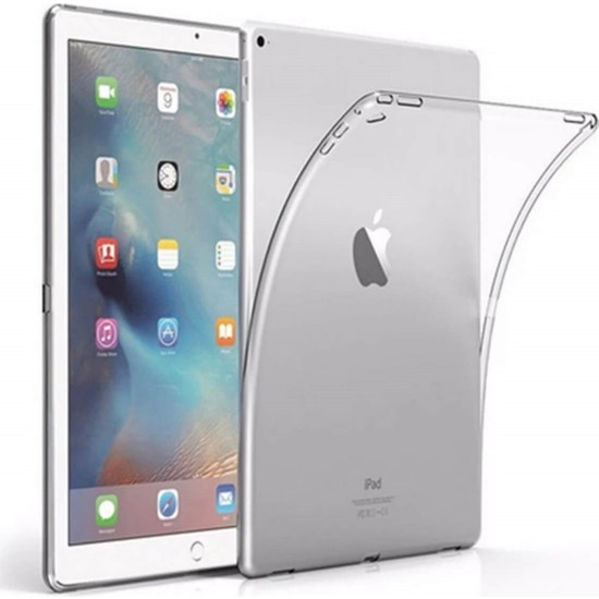 Mobilite Apple iPad 3 Şeffaf Silikon Arka Kapak Tablet Kılıfı ve Dokunmatik Kalem Şeffaf