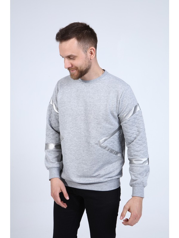 slim fit grey sweatshirt
