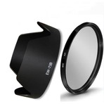 Beta Canon 18-135Mm Lens İçin Uv Filtre + Ew-73B Parasoley