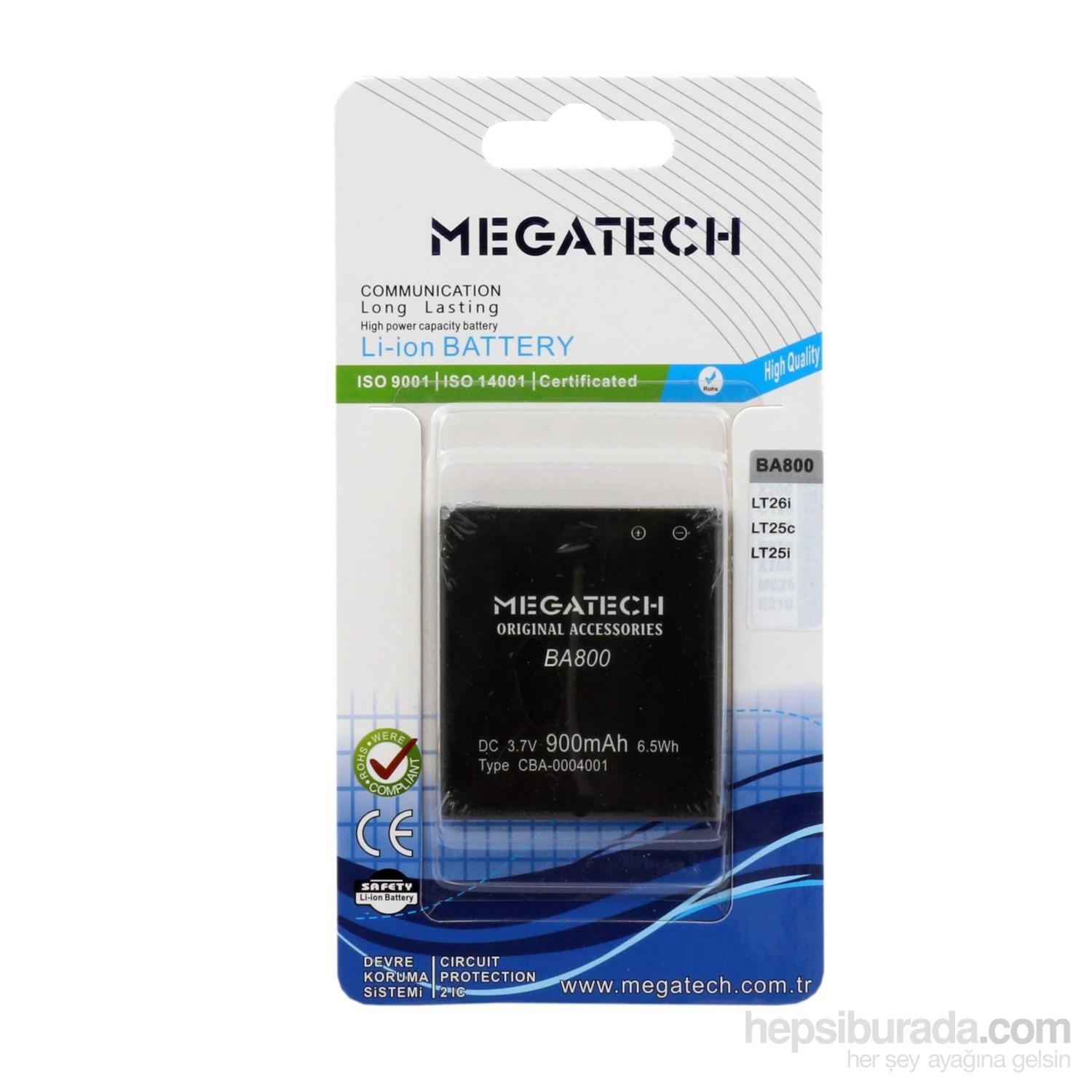 Megatech Mt-268 Sony Erıcsson Ba800 Batarya Fiyatı