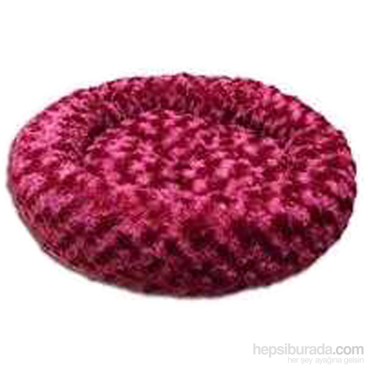 Pet Pretty Yuvarlak Peluş Yatak Bordo 50x50 Fiyatı