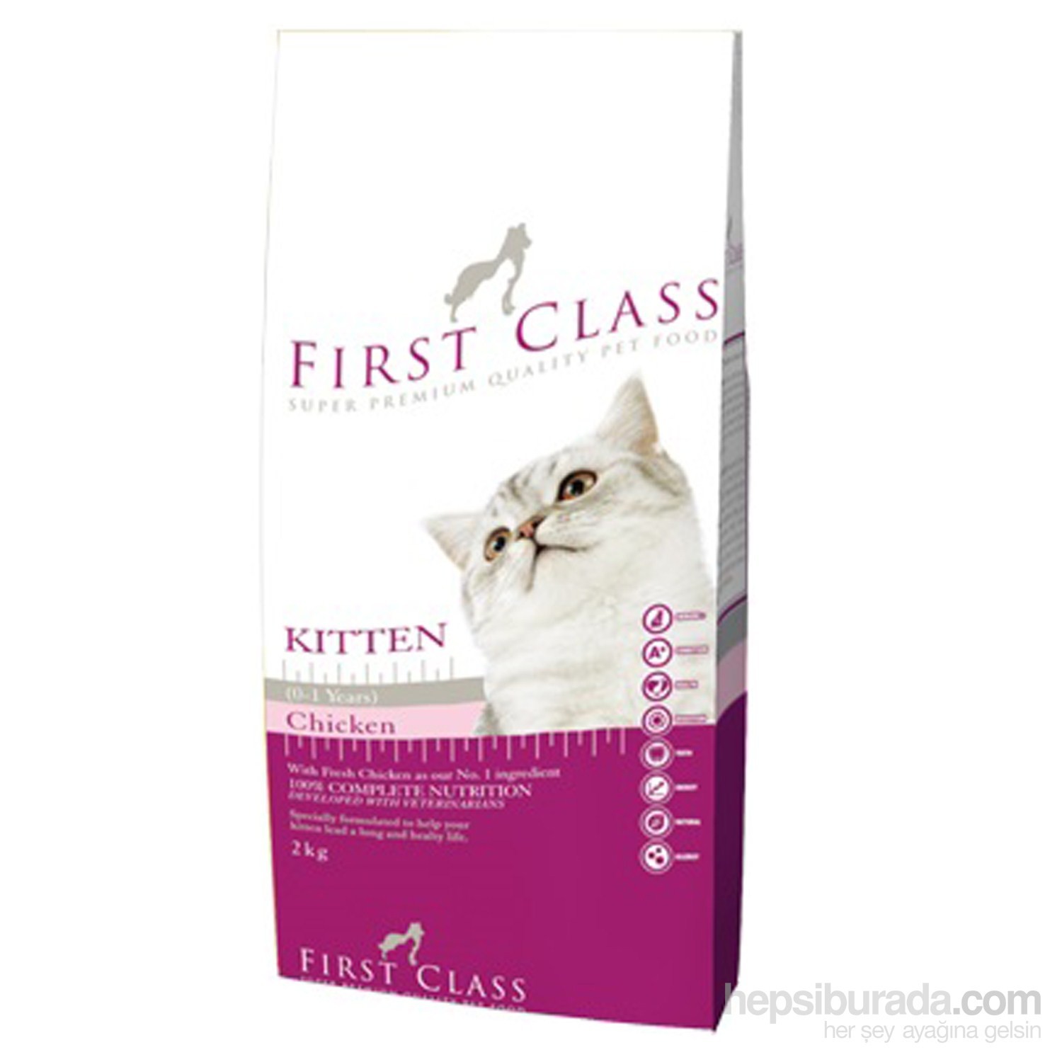 FirstClass Kitten Tavuklu Yavru Kedi Maması 2 Kg Fiyatı