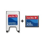 Sandisk PCMCIA-CF Adaptör + 2GB CF Kart
