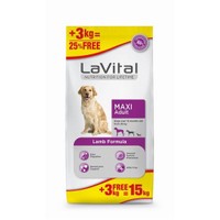 La Vital Maxi Adult Lamb Kuzulu Büyük Irk Yetişkin Köpek Maması 12+3 Kg
