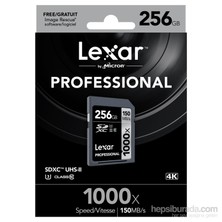 Lexar 256Gb 1000X Professional Sdxc Uhs-Iı-150 Mb/Sn. (Class 10) U3 Hafıza Kartı