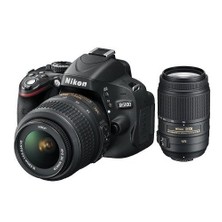 Nikon D5100 18-55 VR + 55-300 VR Kit 16.2 MP 3" LCD Dijital SLR Fotoğraf Makinesi