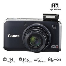 Canon PowerShot SX210 IS 14.1MP 3.0" LCD 14x Optik Zoom Dijital Fotoğraf Makinesi