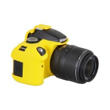 EasyCover Nikon D3200 Silikon Kılıf ECND3200Y(Sarı)