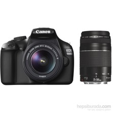 Canon Eos 1100D 18-55mm + EF 75-300mm SLR Dijital Fotoğraf Makinesi