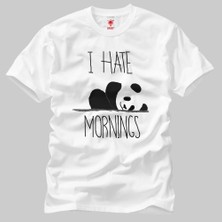 Panda I Hate Mornings Erkek Tişört