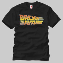 Crazy Back To The Future Logo Erkek T-Shirt