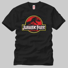 Crazy Jurassic Park Logo Erkek T-Shirt