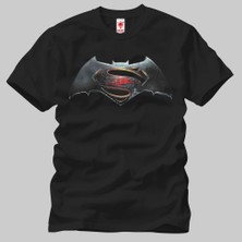 Superman Vs Batman Logo Erkek Tişört