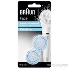 Braun Face Yüz Temizleme Cihazı Yedek Fırça Başlığı Peeling Etkili 2'li Paket SE80-e