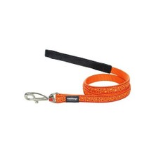 Reddingo Bedrock Desenli Turuncu Uzatma Köpek Tasması 20 Mm