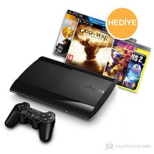 Sony Playstation 3 500 GB ( Süper Slim Kasa ) Konsol + 1 Kol + 2 Oyun