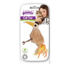 Pawise Catnipli Tüylü Devekuşu Kedi Oyuncağı 14 Cm