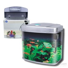 RS480AB Siyah Kapaklı Led Işıklı Komple Akvaryum 50 Lt