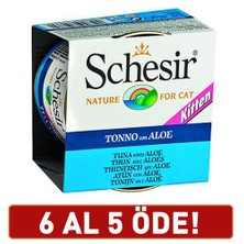 Schesir Ton Balıklı Ve Aloeveralı Yavru Kedi Konservesi 6 X 85 gr