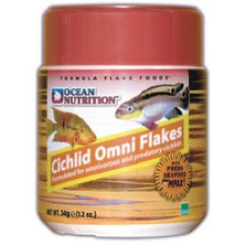 Ocean Nutrition Cichlid Omni Flake - 34 Gr. Çiklit Balıkları için Etçil Pul Yem