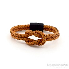 Solfera Alaçatı Gemici Taba Deri Erkek Bileklik Bt116