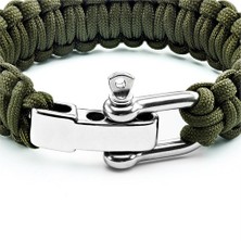 Takı&Trend Çelik Klips Paracord 550 Paraşüt İpi Bileklik