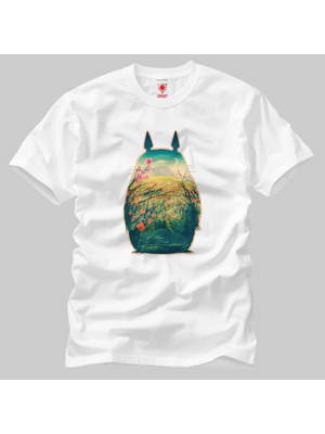 Totoro Flowers Erkek Tişört