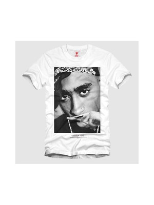 Moustache: 2 Pac Shakur Erkek Tişört
