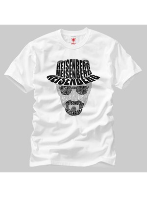 Heisenberg Face Typography Erkek Tişört