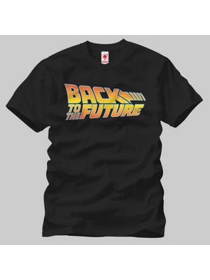 Crazy Back To The Future Logo Erkek T-Shirt