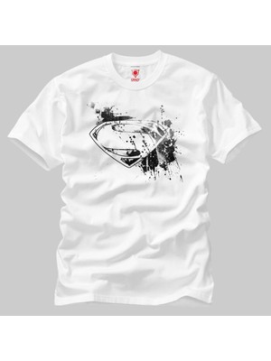 Crazy S Shield Ink Splatter Erkek T-Shirt