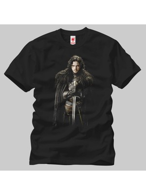 Crazy Game Of Thrones: Jon Snow Sword Erkek T-Shirt