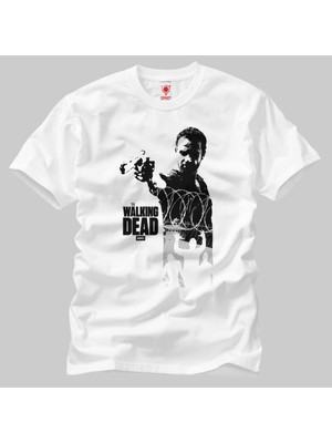 The Walking Dead: Rick Barred Pistol Erkek Tişört