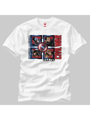 Crazy Civil War Team Cap Erkek T-Shirt