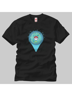 Crazy Pokemon Go Map Erkek T-Shirt