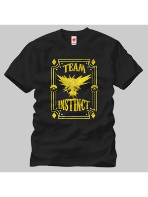 Crazy Pokemon: Team Instinct Erkek T-Shirt