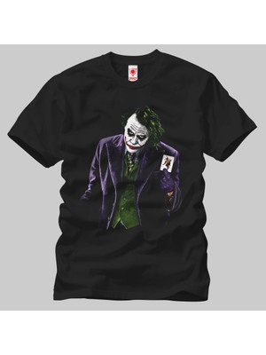 Joker Showing His Card Erkek Tişört