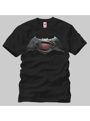 Superman Vs Batman Logo Erkek Tişört