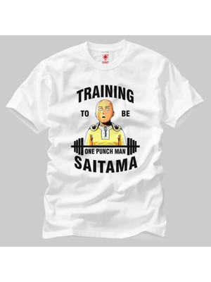 One Punch Man: Training Saitama Erkek Tişört