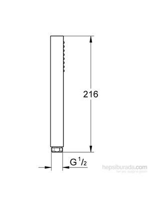 Grohe Euphoria Cube El Duşu 1 Akışlı - 27699000