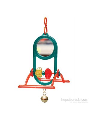 Kuş Oyuncağı Tünekli Zilli Ayna
