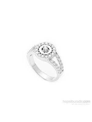 Olivin Accesories Gümüş Çoktaşlı Kadın Yüzük 435452