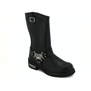 Harley Davidson Bailey Black Nubuk Erkek Çizme