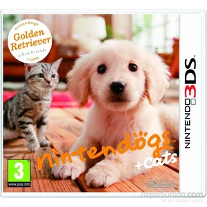 Nintendo 3Ds Nıntendogs Golden Retrıever + Cats
