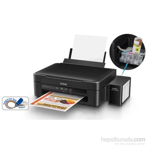 L220 Tarayıcı + Fotokopi +  Mürekkep Püskürtmeli Yazıcı