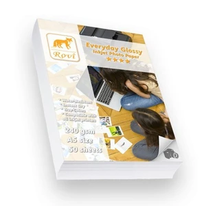 Everyday Parlak Fotoğraf Kağıdı 240gsm A5 Boyutunda 50 Yaprak Suya Dirençli