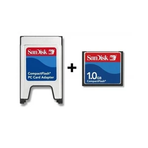 PCMCIA-CF Adaptör + 1GB CF Kart